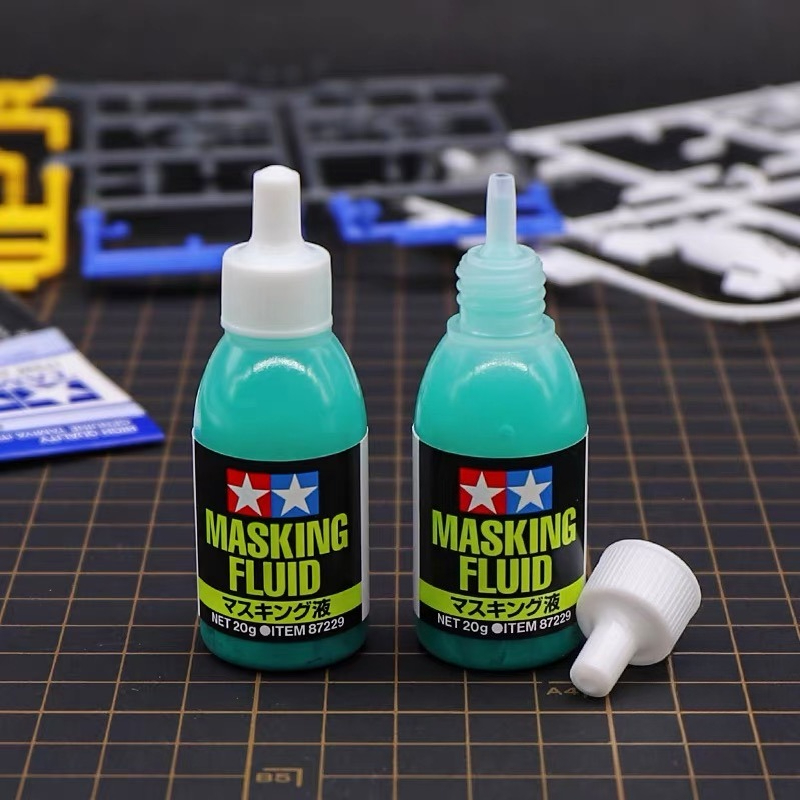 Tamiya Model Paint Set - タミヤ 87229 水性マスキング液 20g 剥がせるカット可能なマスキングソリューション ミリタリーモデル/ハンドフィギュアペイントツール用