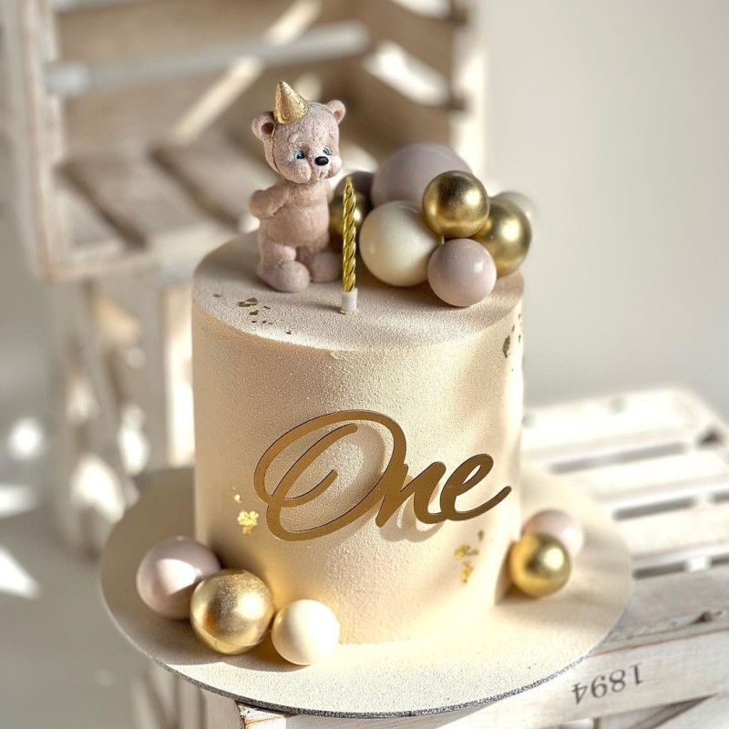 Kids Outdoor Merry Go Round - アクリルゴールドレターワンケーキトッパー子供 1st 誕生日ケーキデコレーションハッピーバースデーパーティーカップケーキトッパーベビーシャワー用品