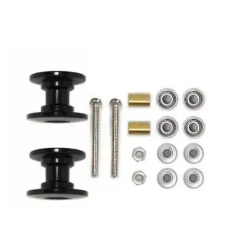Tamiya Model Mini 4Wd - 2 個 12-13 ミリメートルダブルガイドローラー 95423 軽量アルミスペアパーツタミヤミニ