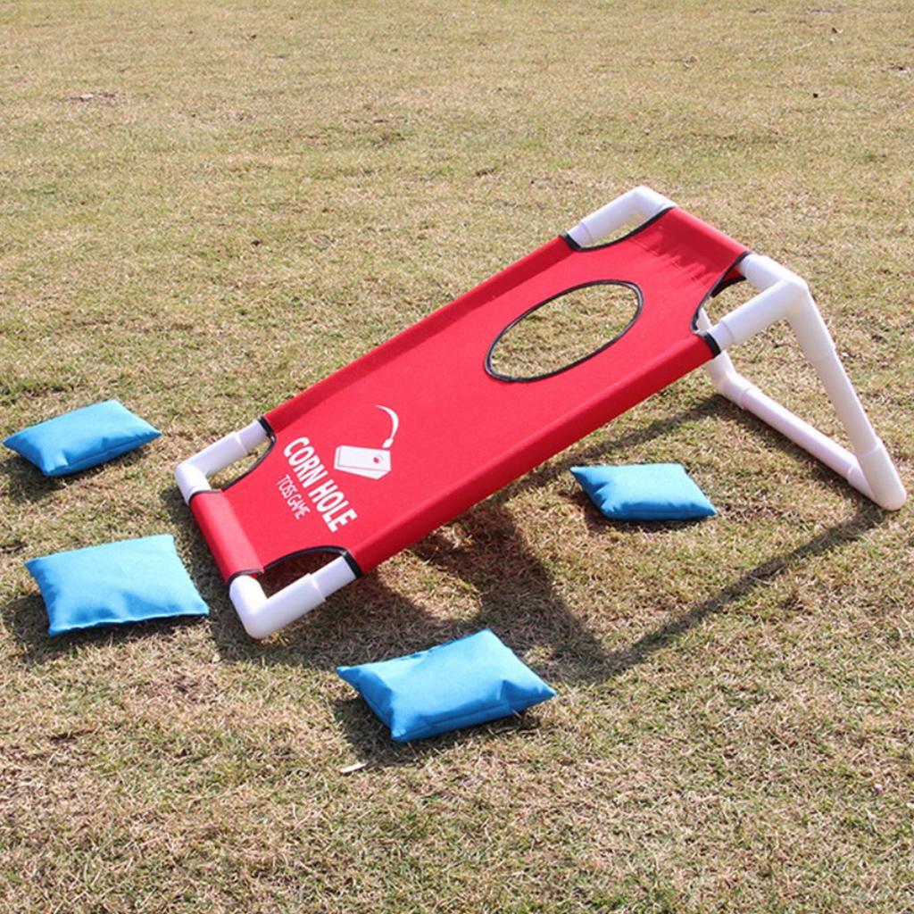 Kids Outdoor Garden Set - コーンホールゲームセット 折りたたみ式ビーンバッグトスボード クラシックな屋外芝生ゲーム 子供と大人向け ガーデンイベント用