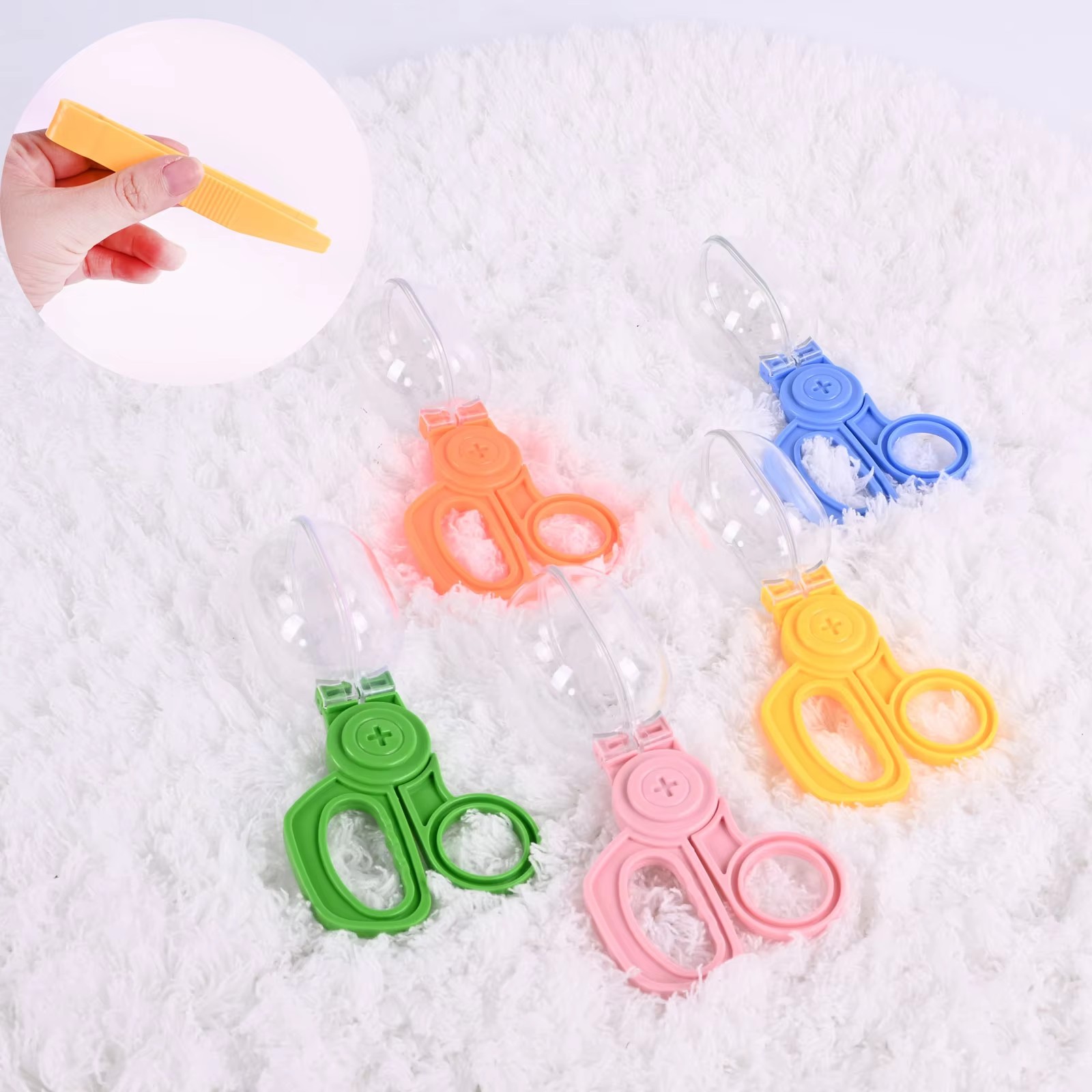 Kids Outdoor Adventure - アドベンチャー昆虫カプセルクリップおもちゃアクセサリー、試験管クリップスプーン、子供用アウトドアスポーツトレーニングおもちゃ