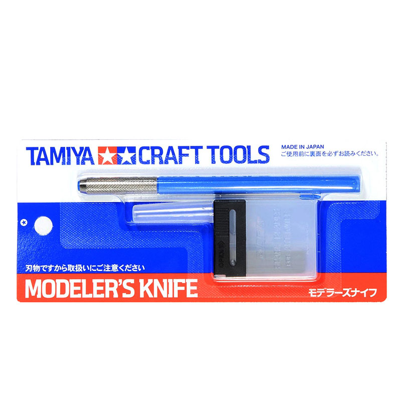 Tamiya Model Paint Set - タミヤモデルカービングカッター、モデルペンナイフ、ブルーペンナイフ、交換用ブレード、プラスチッククラフトツール、69943、25個