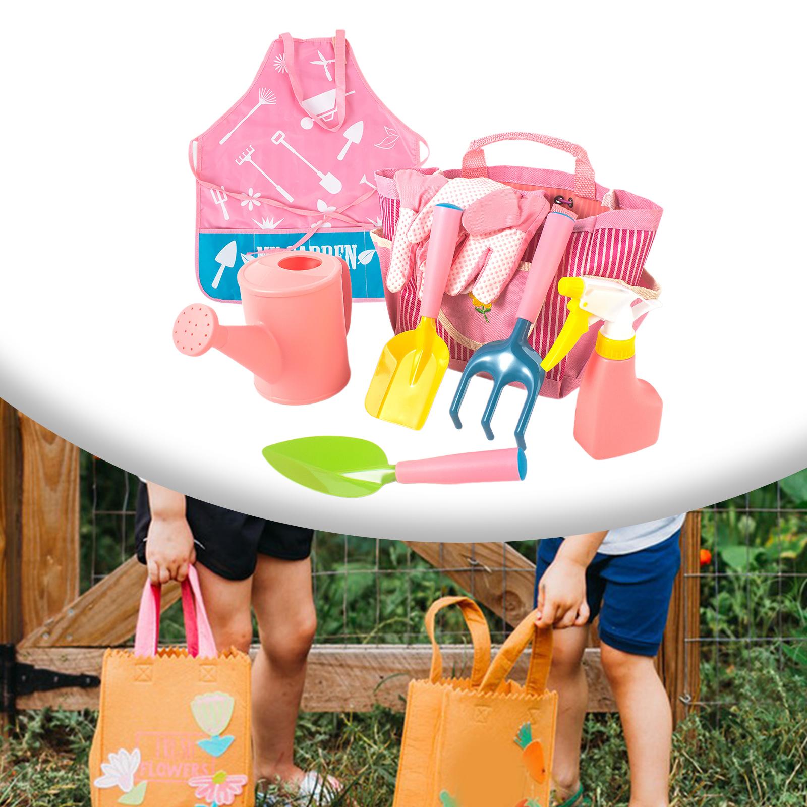 Kids Outdoor Garden Set - 子供用ガーデニングツールセットギフトライトガーデンワークツール手動マルチツール砂掘り花植え屋外用