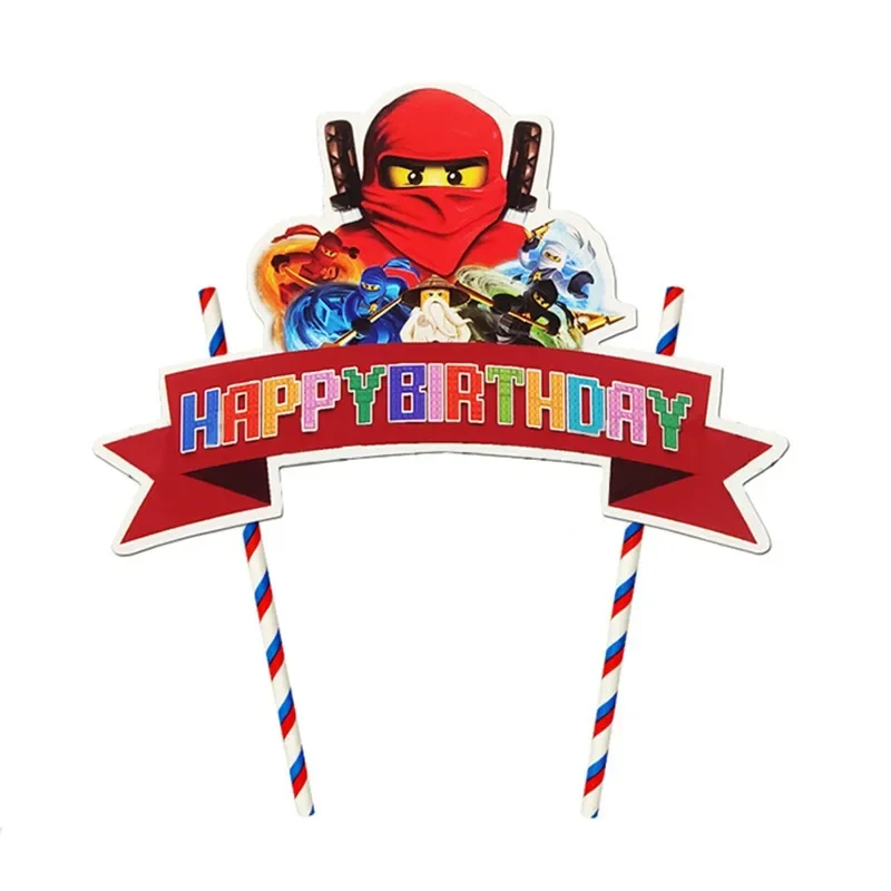 Kids Outdoor Merry Go Round - 忍者DIYハッピーバースデーケーキトッパー 子供の誕生日ケーキデコレーション用