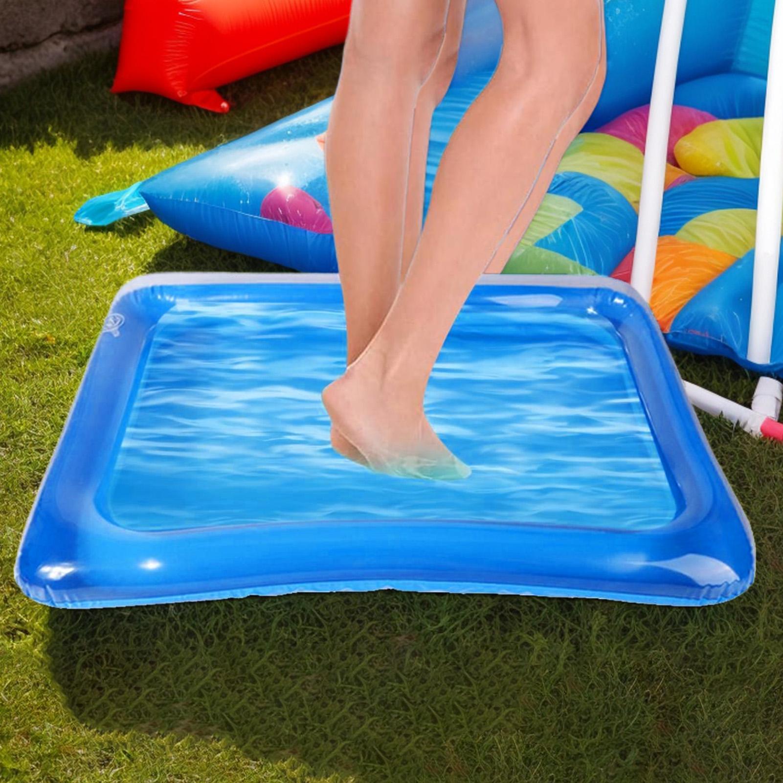 Kids Outdoor Ladder - プール用フットバス、はしご用、インフレータブル足洗い桶、子供、ティーンエイジャー、大人、住宅所有者、旅行者、ビーチ用のポータブル足洗い桶