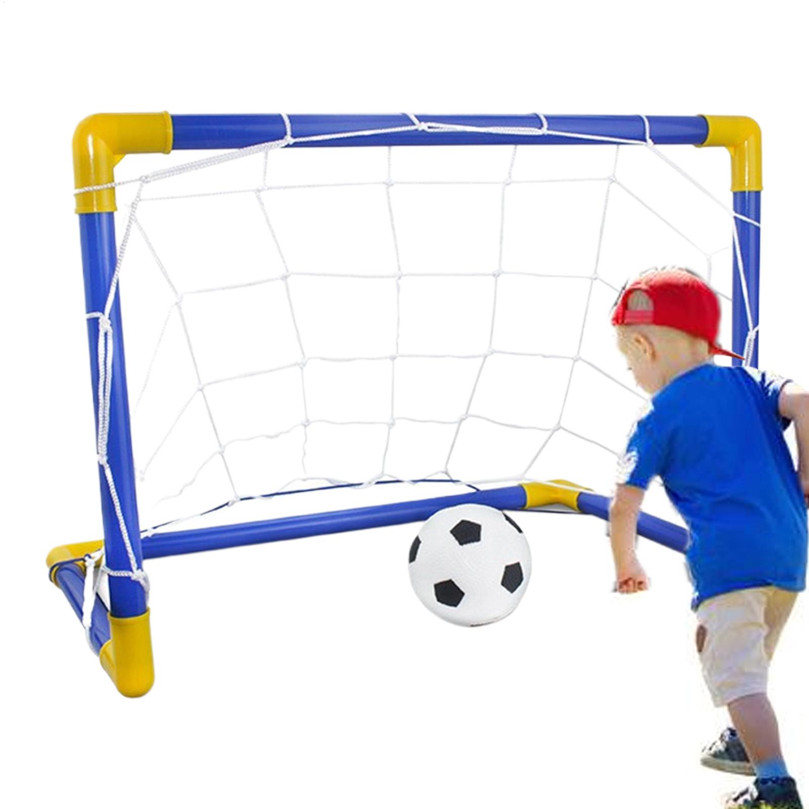Kids Outdoor Lawn Equipment - 子供用サッカーネット ポータブル耐候性 面白い子供用屋外遊具 初心者向け 屋外遊び場 芝生パティオ