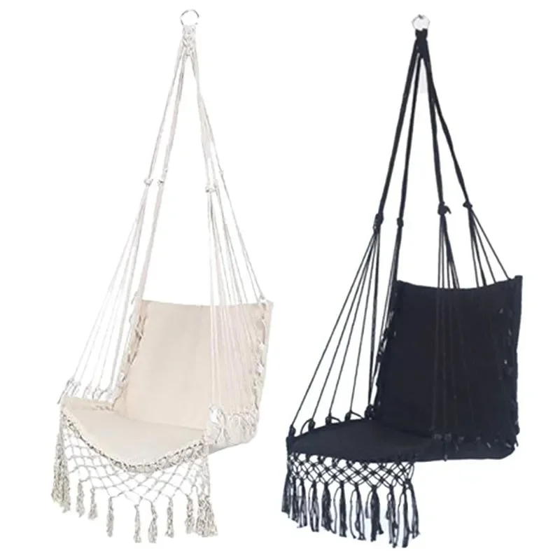 Kids Outdoor Hammock - 屋外屋内ハンモック スイング 安全ハンモックチェア ロープハンギングチェア ガーデンレストゲーム 子供大人用プレイシート
