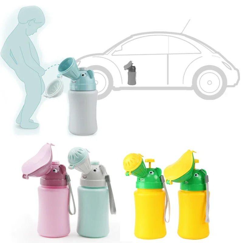 Kids Outdoor Urinal - ポータブルベビー衛生トイレ小便器男の子女の子用ポット屋外車旅行漏れ防止トイレ子供用便利なトイレトレーニングポット