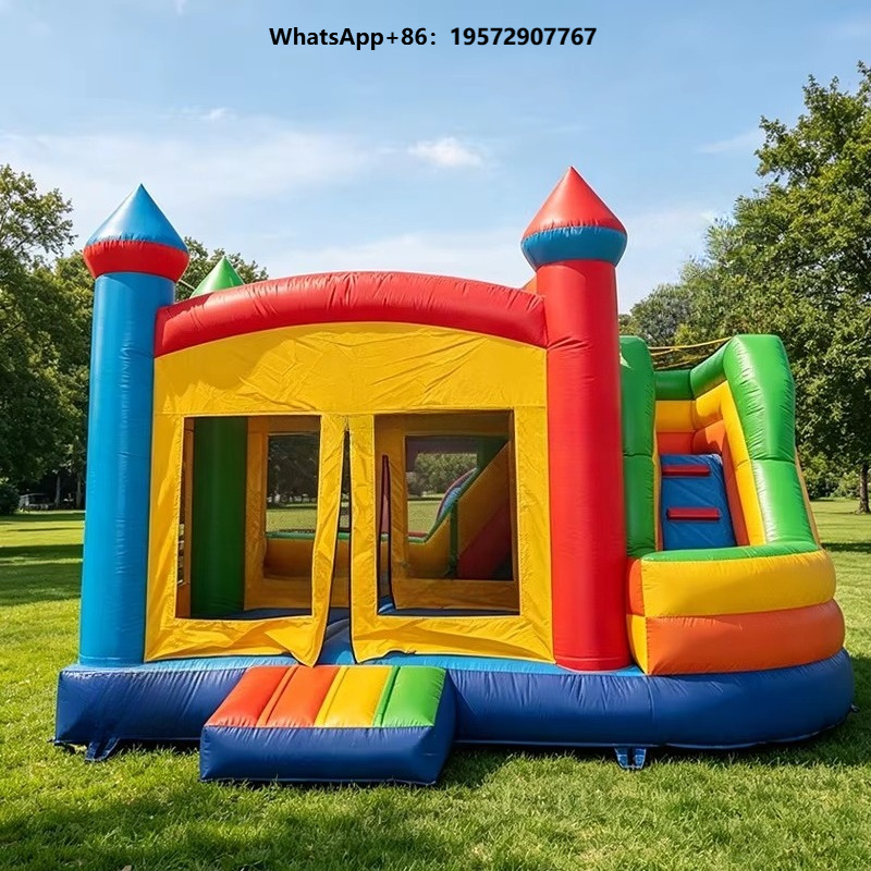 Kids Outdoor Jump House - 屋外用インフレータブル遊具、子供用ジャンプハウス、インフレータブルバウンスハウススライド