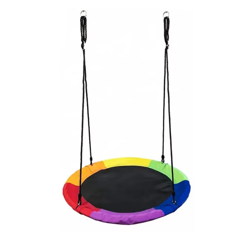 Kids Outdoor Hammock - 屋外ガーデンキッズベビースイング カラフルなネストハンモックスイング 高さ調節可能