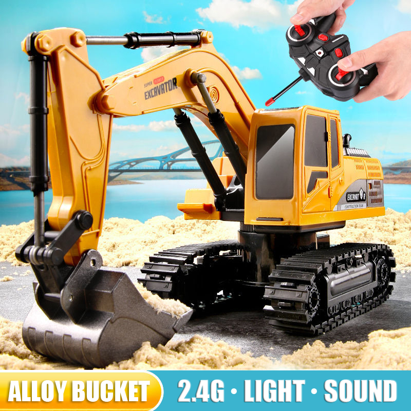 Kids Outdoor Excavator - RC ショベル 2.4Ghz 6 チャンネル 1:24