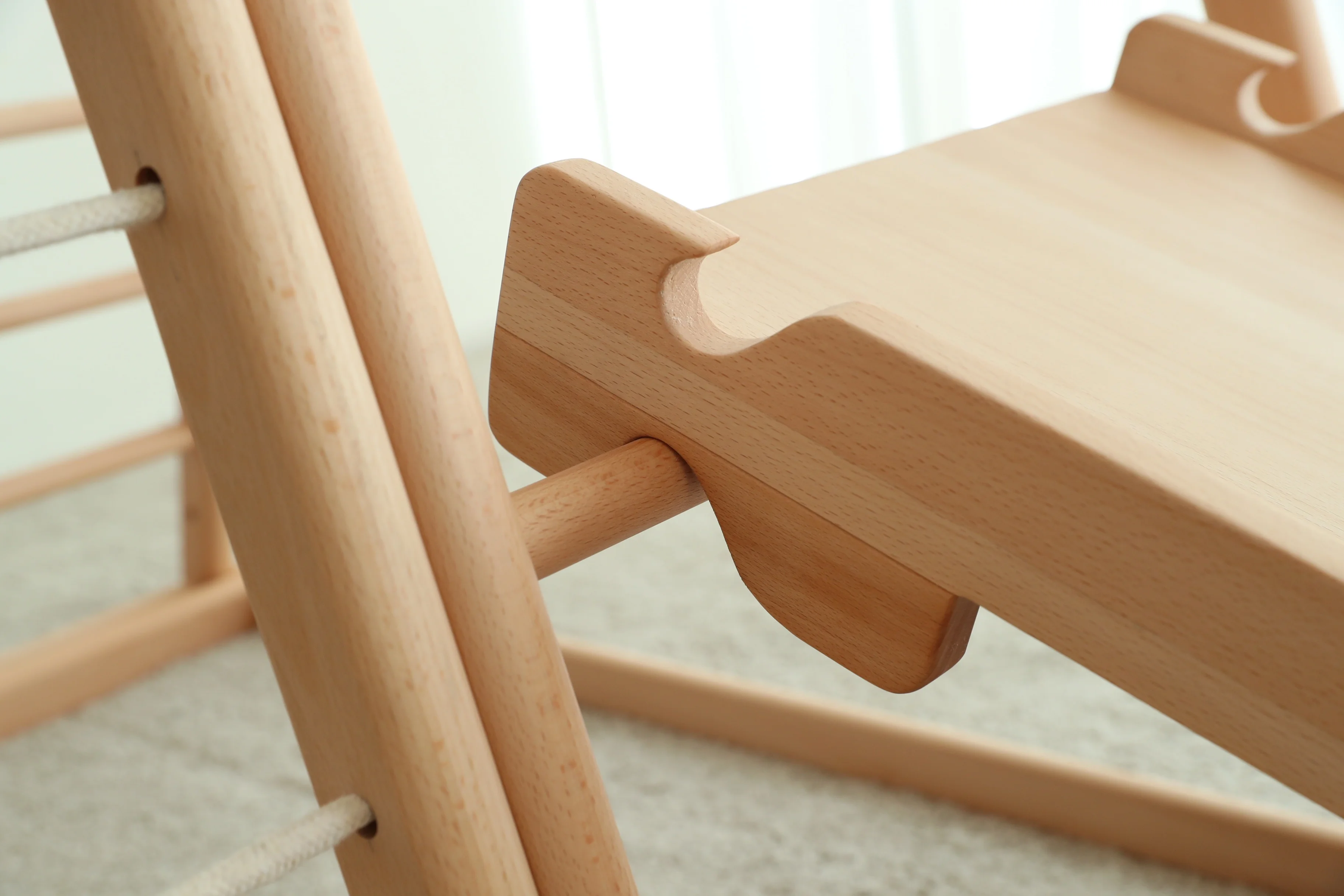 子供用屋外ロープはしご 木製おもちゃ 室内木製クライミングフ - Kids Outdoor Ladder のレビューと価格