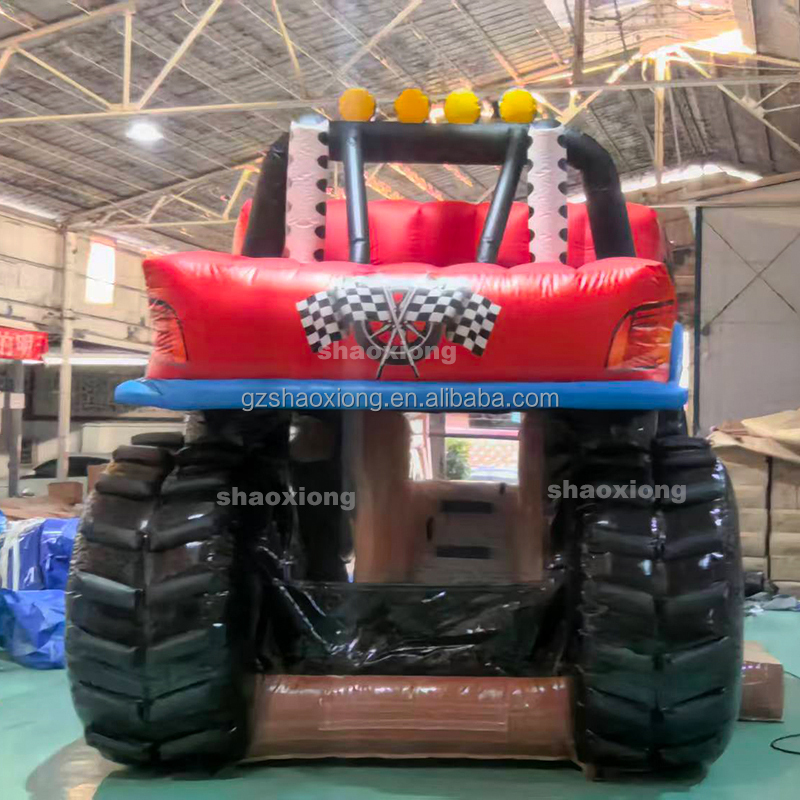 商業用屋外裏庭ジャンプモンスタートラックテーマの子供用インフ - Kids Outdoor Jump House のレビューと価格