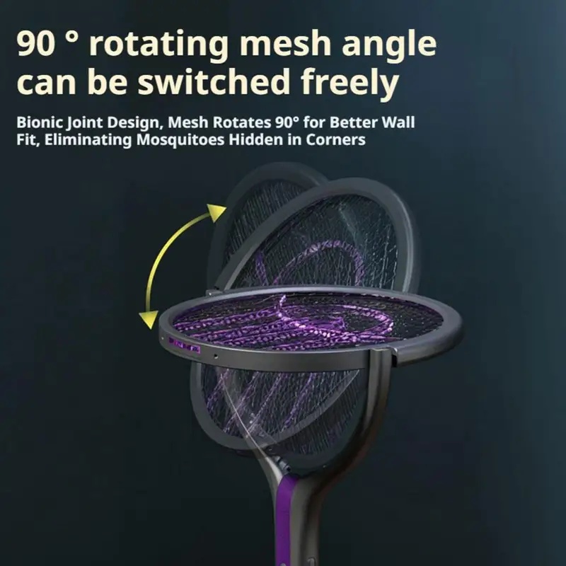回転ヘッド式虫除けラケット、自動蚊取り器、充電式電気ハエたた - Bug Catching Kit のレビューと価格