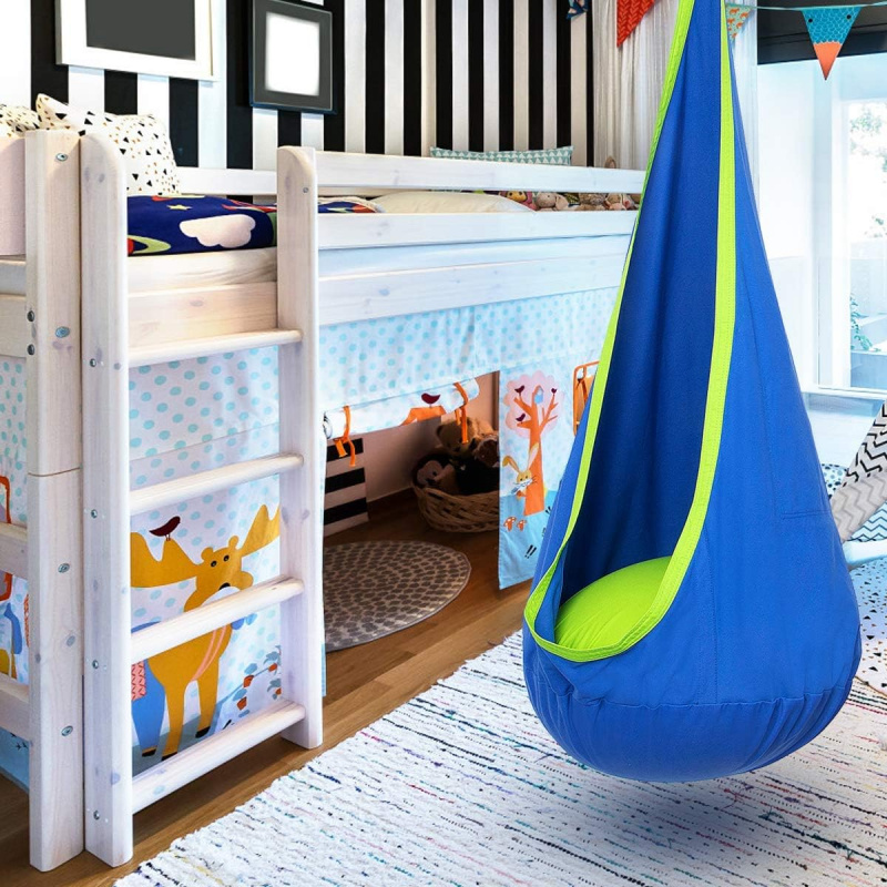子供用ハンギングポッドスイングハンモックチェア、空気注入式ク - Kids Outdoor Hammock のレビューと価格