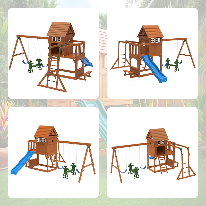 大型屋外遊具 子供用おもちゃ 遊び場 裏庭 商業施設 庭園  - Kids Outdoor Garden Set のレビューと価格