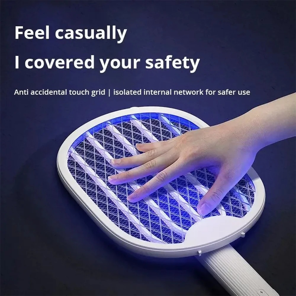 電気蚊取り器 3000V USB充電式 折りたたみ式ハエ取り - Bug Catching Kit のレビューと価格