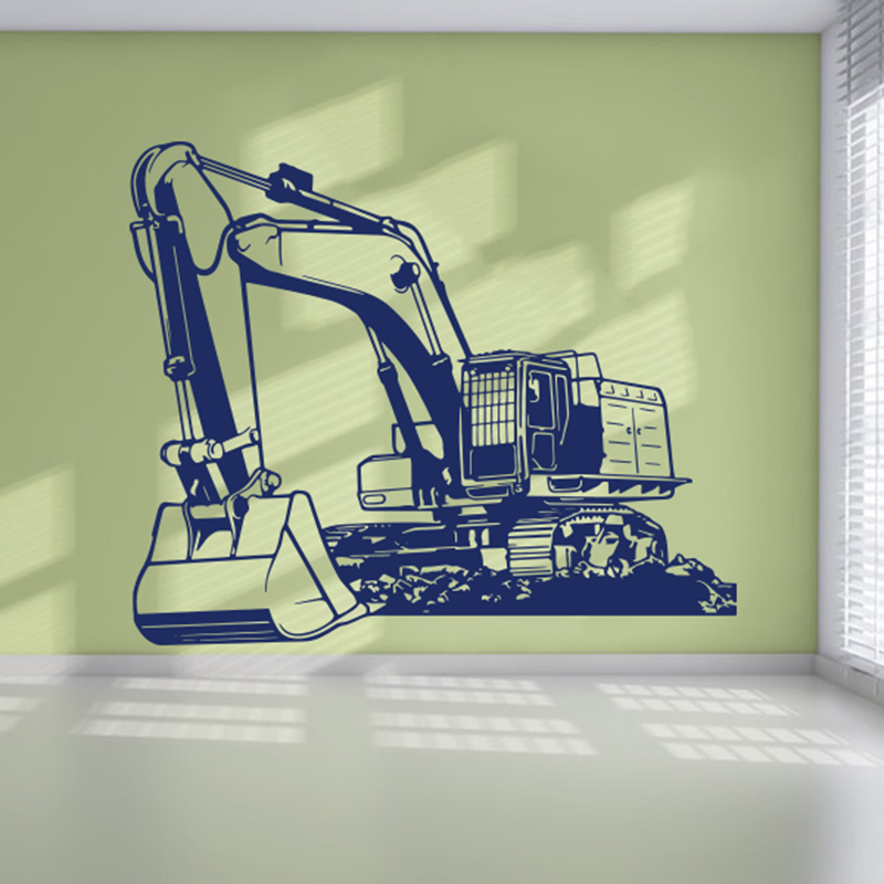 大型重機掘削機ディガーウォールステッカーキッズルーム保育園漫 - Kids Outdoor Excavator のレビューと価格