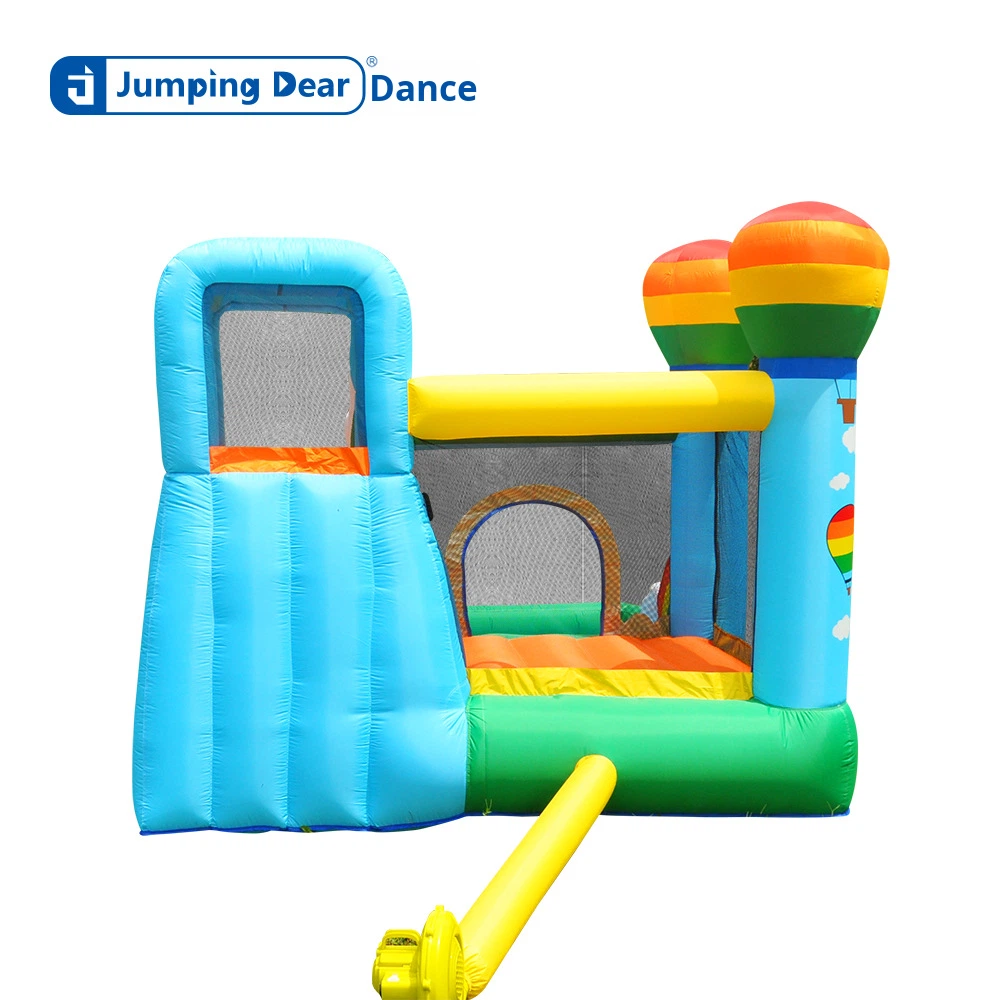 子供用インフレータブルキャッスル、滑り台とジャンプエリア付き - Kids Outdoor Jump House のレビューと価格
