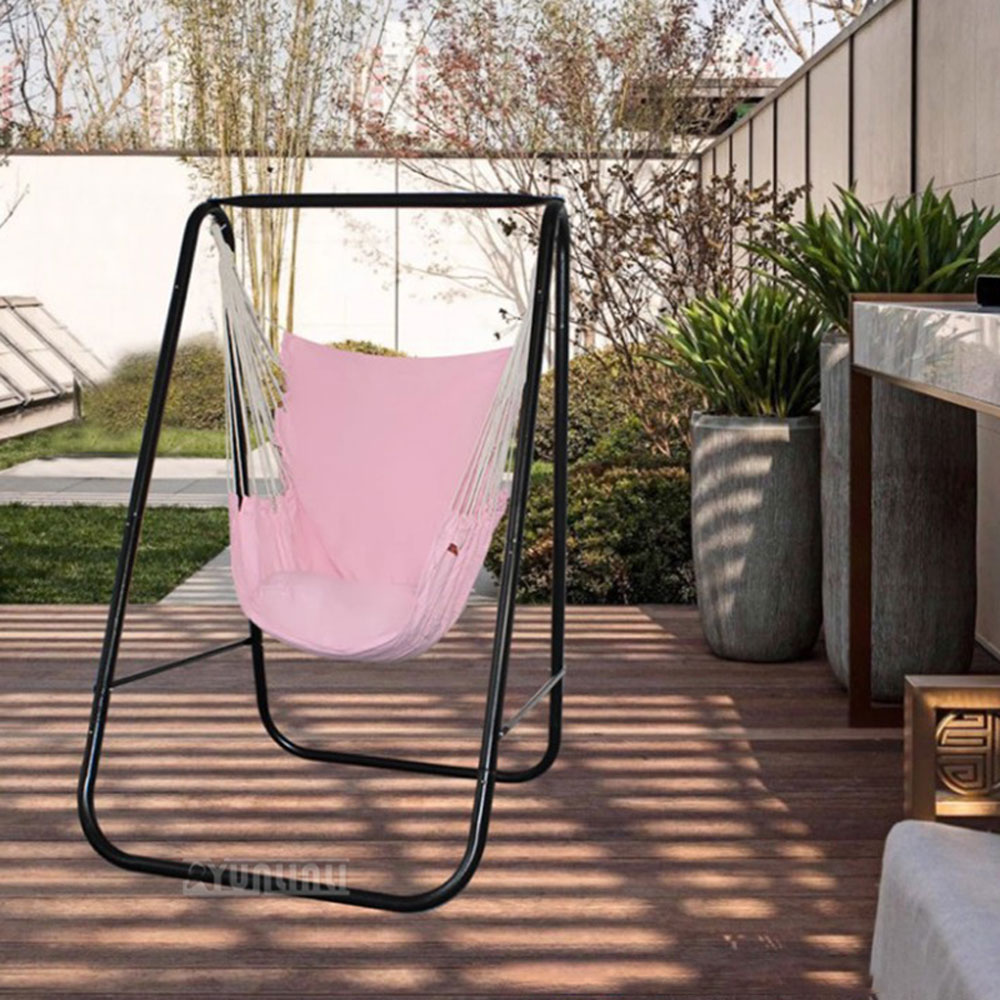 スイングスタンドハンモックハンギングチェア、簡単設置、屋内屋 - Kids Outdoor Hammock のレビューと価格