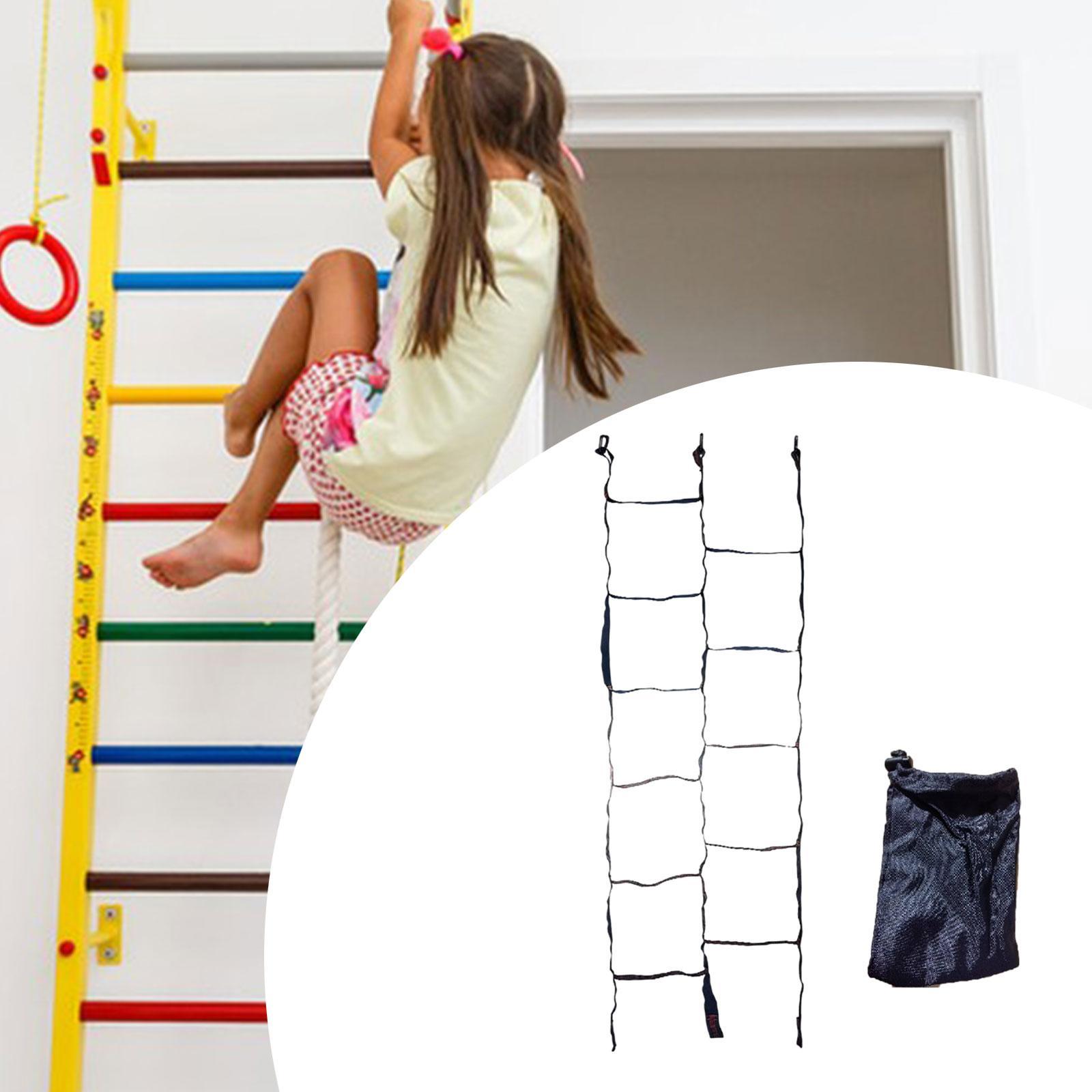子供用ポータブルクライミングロープラダー教育用フィットネス機 - Kids Outdoor Ladder のレビューと価格