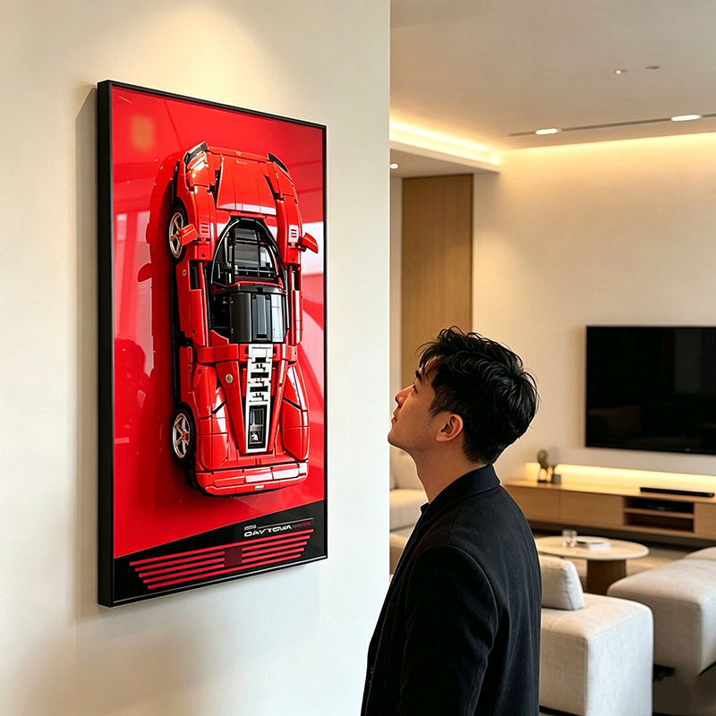 壁掛けフレーム背景ディスプレイラック LEGO 42143  - Lego Set Technic のレビューと価格