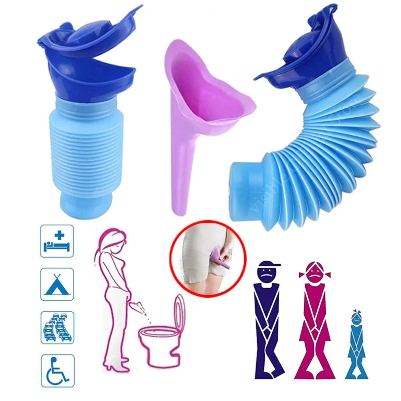 750ml 大人用携帯トイレ、収縮可能な個人用モバイルトイレ - Kids Outdoor Urinal のレビューと価格