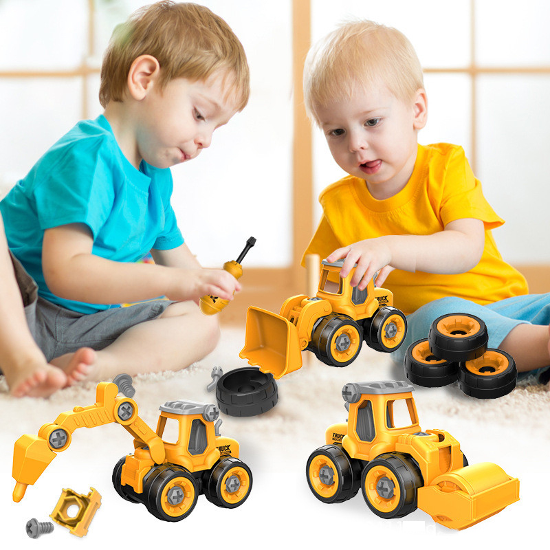 ナット分解ロードアンロードエンジニアリングトラック掘削機ブル - Kids Outdoor Excavator のレビューと価格