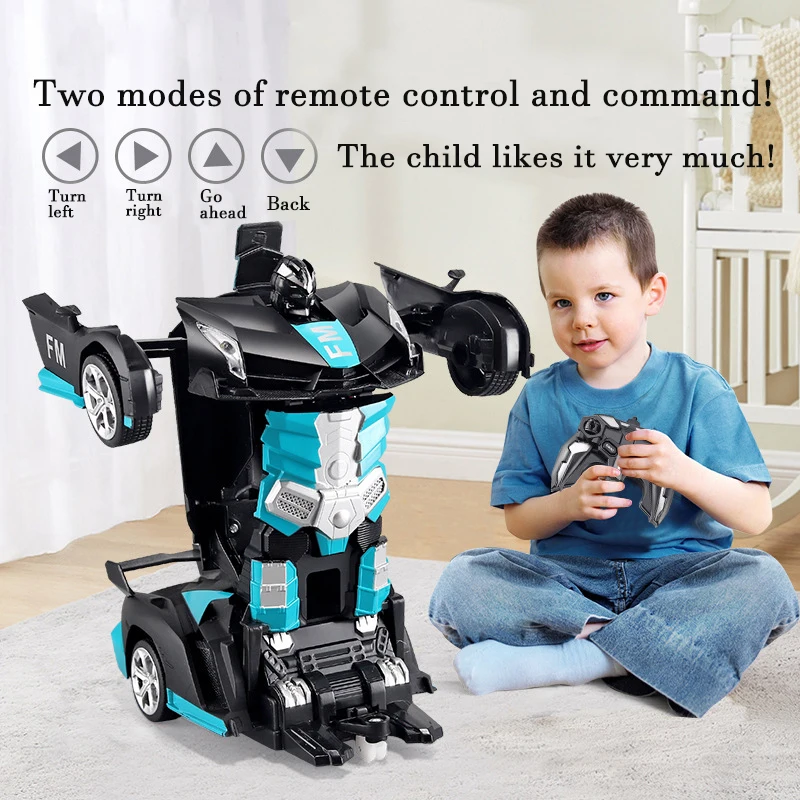 2in1 電動 RC カー変形ロボットワンキー変形車屋外リモ - Kids Outdoor Adventure のレビューと価格