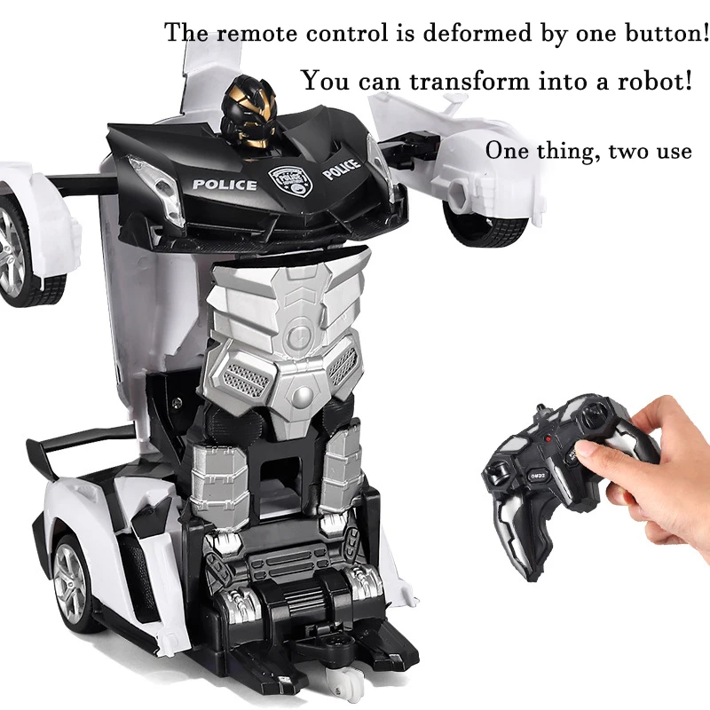 2in1 電動 RC カー変形ロボットワンキー変形車屋外リモ - Kids Outdoor Adventure のレビューと価格