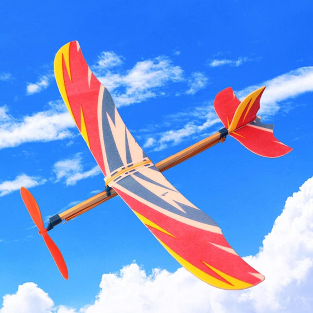 5/10 個のゴムバンド動力飛行機モデルグライダー飛行機爆撃 - Kids Outdoor Equipment のレビューと価格