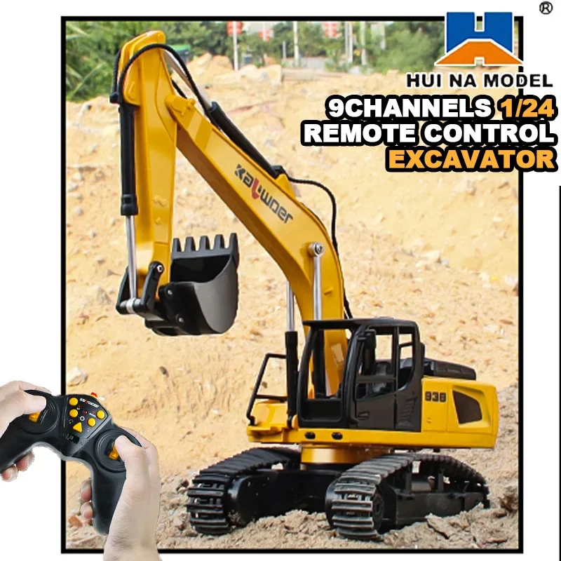 Huina Rc ショベル 1/24 9Ch リモートコント - Kids Outdoor Excavator のレビューと価格
