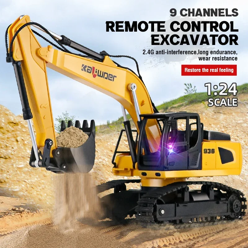 Huina Rc ショベル 1/24 9Ch リモートコント - Kids Outdoor Excavator のレビューと価格