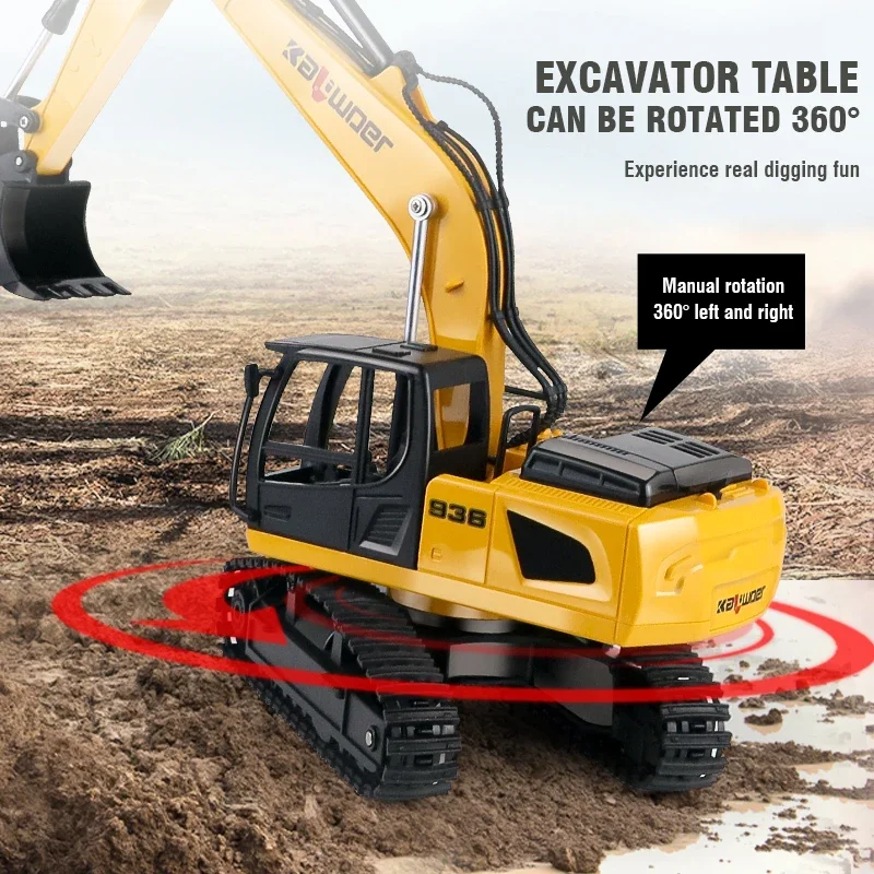 Huina Rc ショベル 1/24 9Ch リモートコント - Kids Outdoor Excavator のレビューと価格