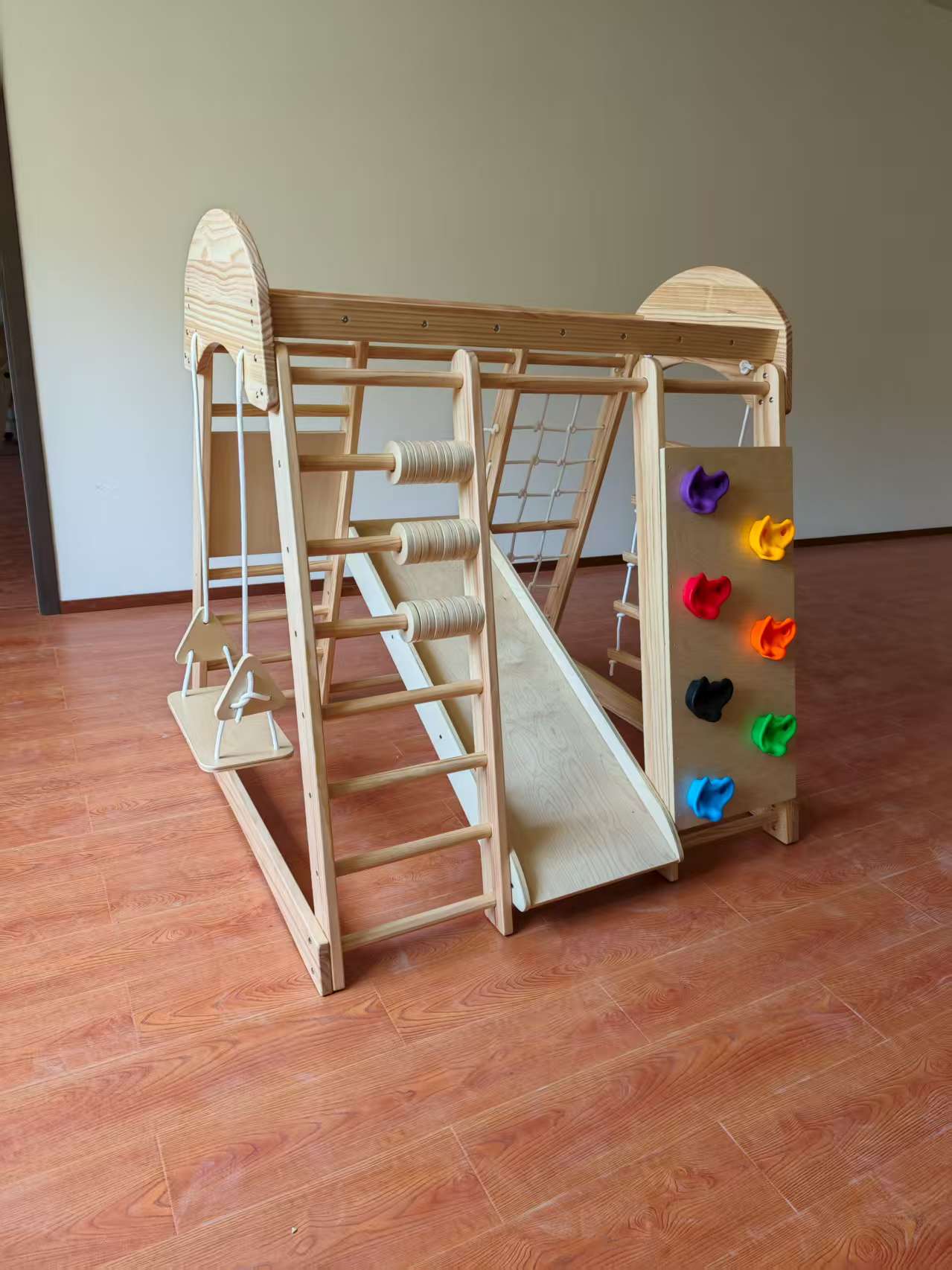 木製キッズクライミングフレーム、はしご、おもちゃ、クライムゲ - Kids Outdoor Ladder のレビューと価格