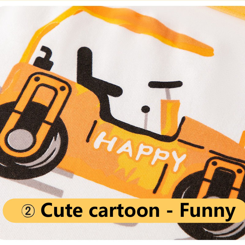 4/8 個高品質綿少年ボクサーブリーフクール掘削機パターン子 - Kids Outdoor Excavator のレビューと価格