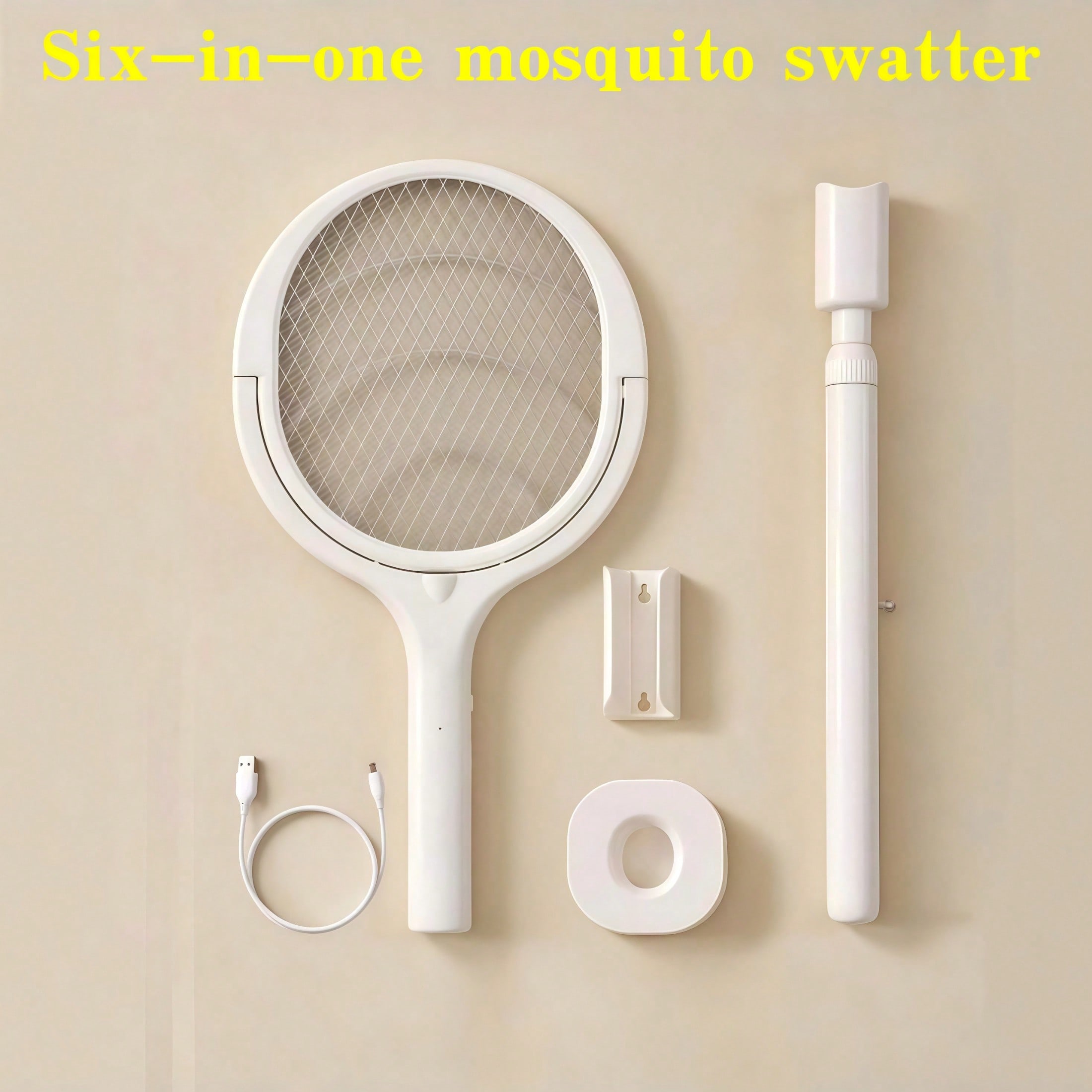 6-in-1蚊取りラケット、LEDライト付きハンドヘルド蚊よ - Bug Catching Kit のレビューと価格