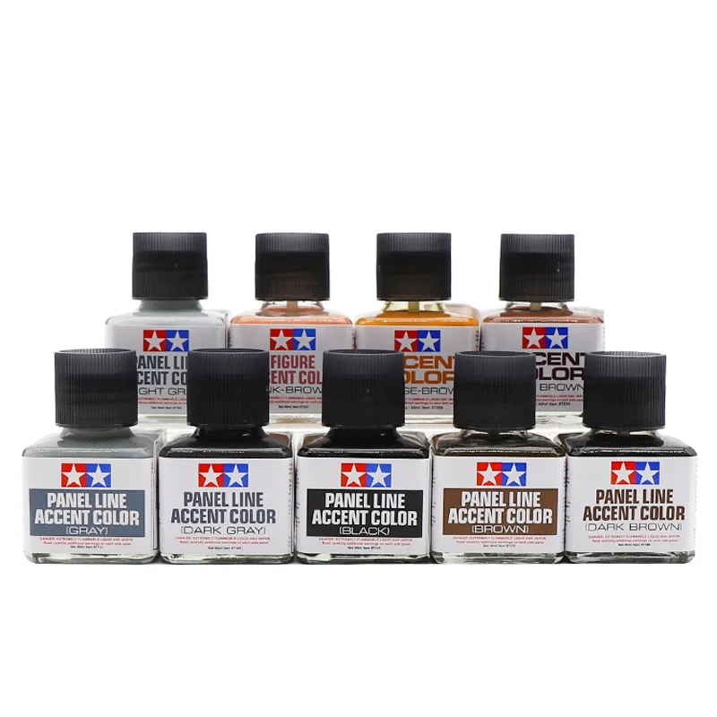 タミヤ 87131-87210 パネルライン アクセントカラ - Tamiya Model Paint Set のレビューと価格