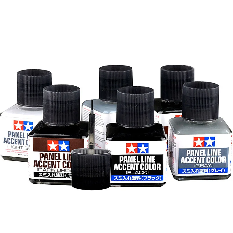 タミヤ 87131-87210 パネルライン アクセントカラ - Tamiya Model Paint Set のレビューと価格