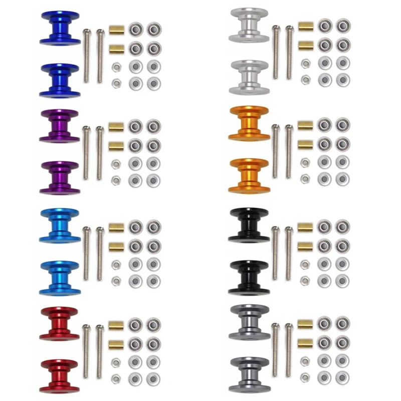 2 個 12-13 ミリメートルダブルガイドローラー 954 - Tamiya Model Mini 4Wd のレビューと価格