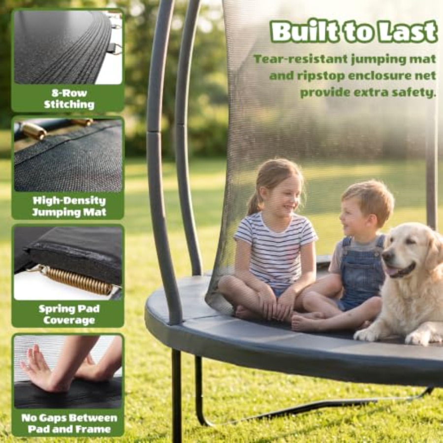 子供用屋外トランポリン：14フィート、防錆コーティング付きス - Kids Outdoor Ladder のレビューと価格