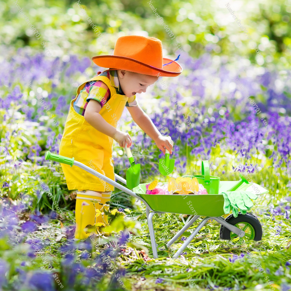 子供用屋外手押し車、緑の庭遊びセット、バランス練習と身体活動 - Kids Outdoor Garden Set のレビューと価格
