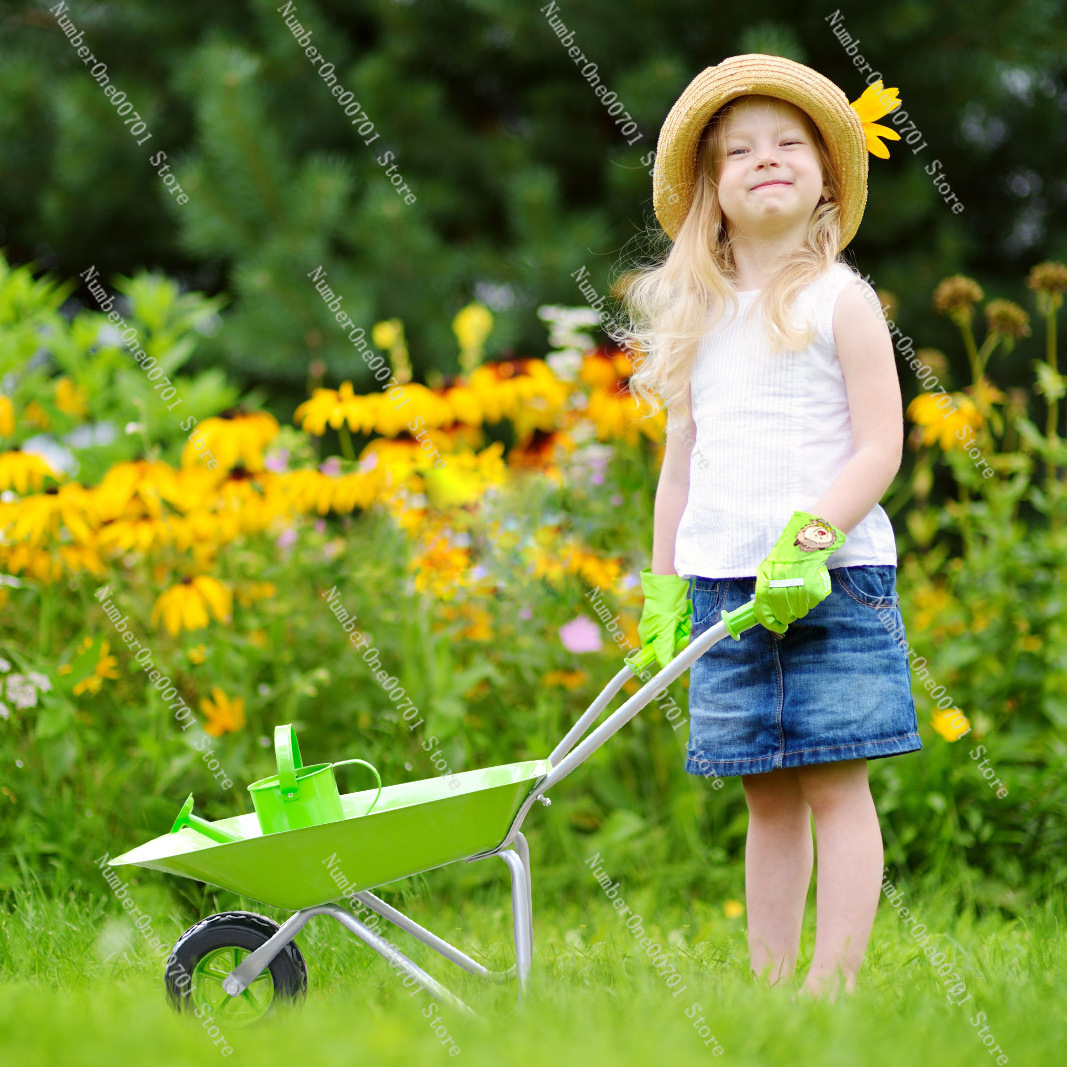 子供用屋外手押し車、緑の庭遊びセット、バランス練習と身体活動 - Kids Outdoor Garden Set のレビューと価格