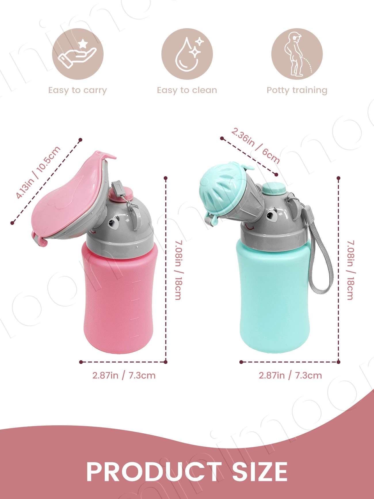 携帯用子供用旅行おしっこボトル、漏れ防止幼児用おまるトレーニ - Kids Outdoor Urinal のレビューと価格
