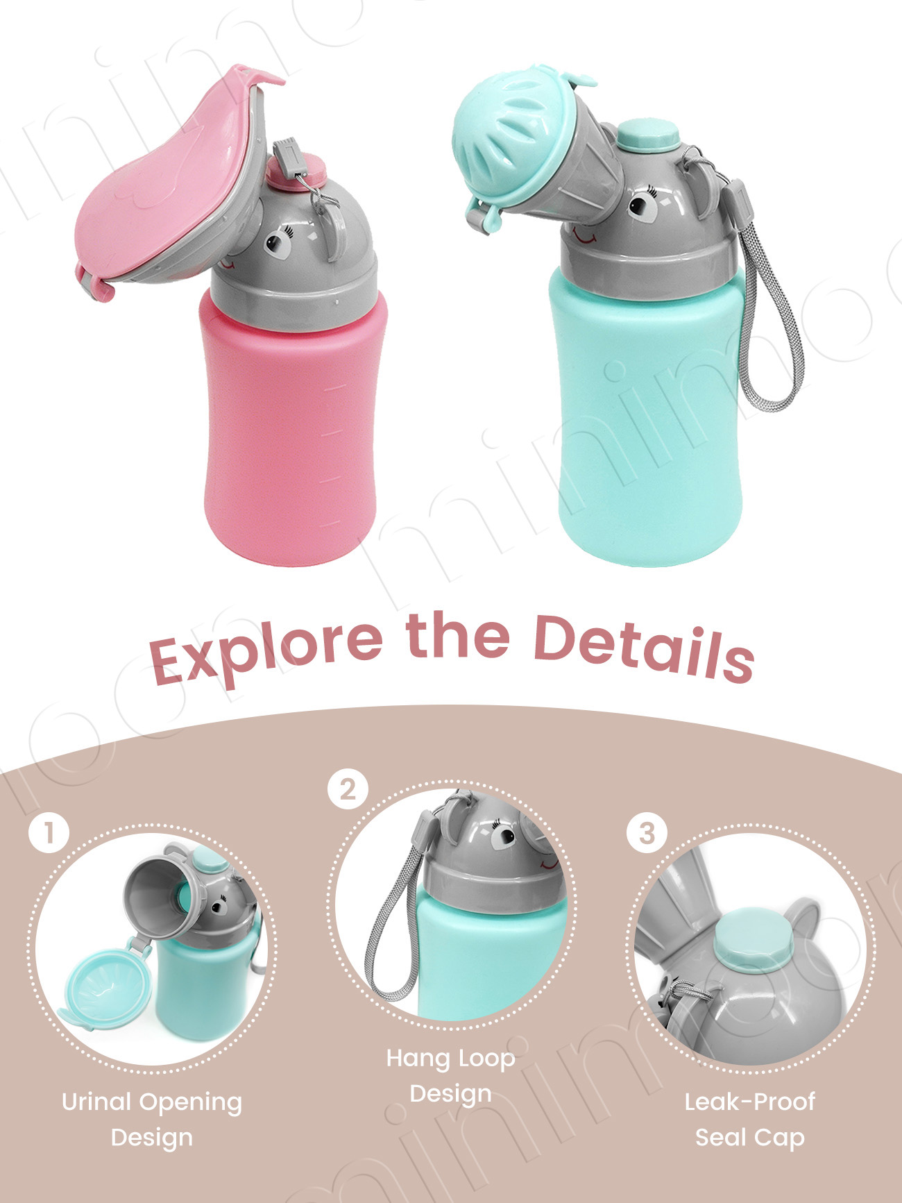 携帯用子供用旅行おしっこボトル、漏れ防止幼児用おまるトレーニ - Kids Outdoor Urinal のレビューと価格