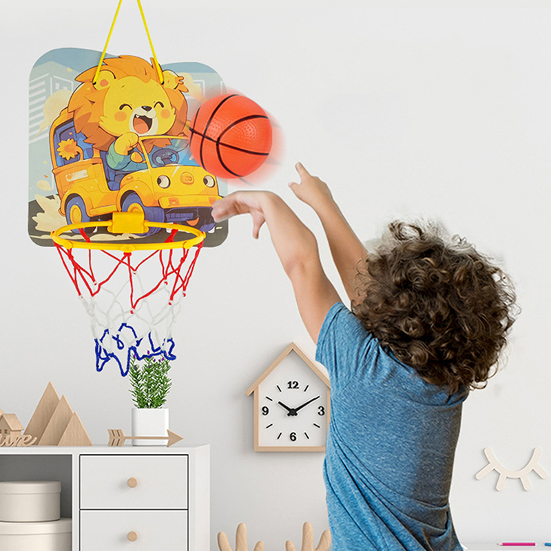 子供用調節可能なバスケットボールスタンド漫画の動物の形のシュ - Outdoor Toys For Kids のレビューと価格