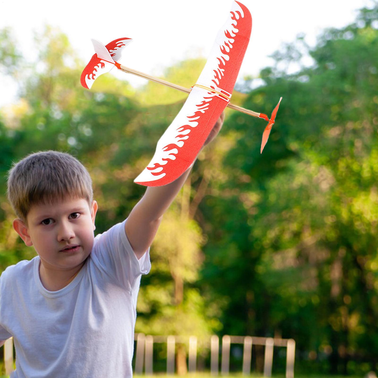 輪ゴム飛行機 パワードグライダー航空機キット 飛行ゲーム遊び - Kids Outdoor Adventure のレビューと価格