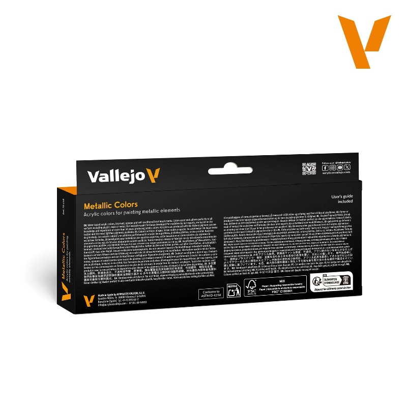 Vallejo 70118 メタリックカラー環境に優しい水性 - Tamiya Model Paint Set のレビューと価格