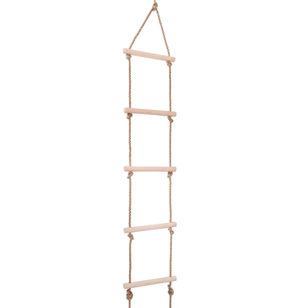 子供用木製ロープはしご、キッズスイング、屋内外兼用ゲームおも - Kids Outdoor Ladder のレビューと価格