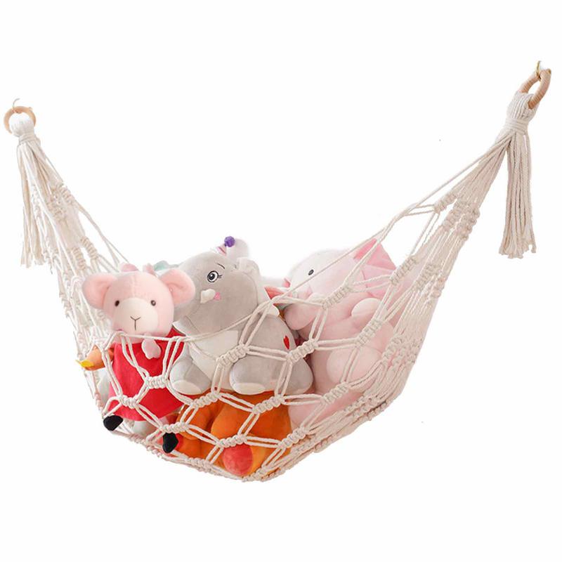 マクラメハンモックネットおもちゃ収納、自由奔放に生きる装飾、 - Kids Outdoor Hammock のレビューと価格